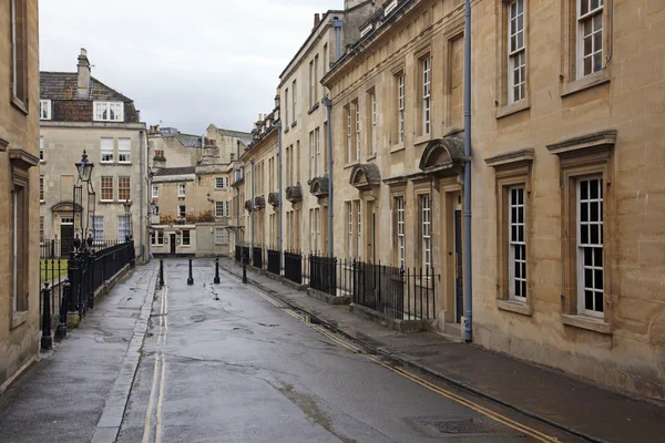 Old street in Bath, England with its typical Georgian architectu