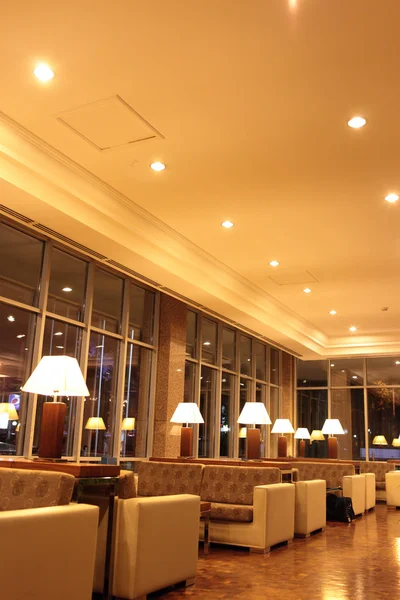 Interior hotel lobby