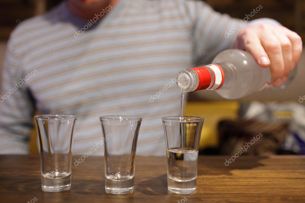 Pouring Vodka