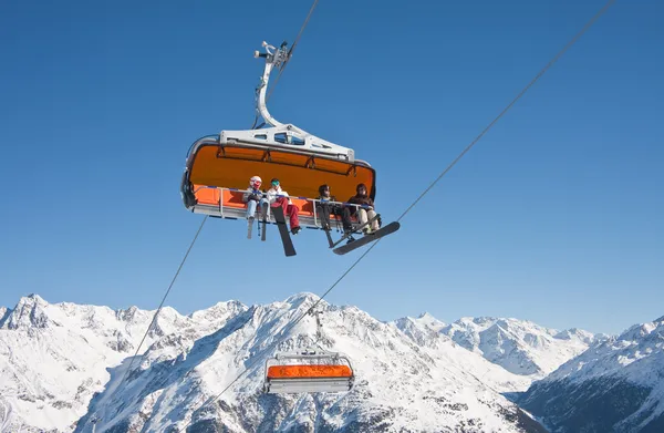 Chair ski lift. Solden. Austria