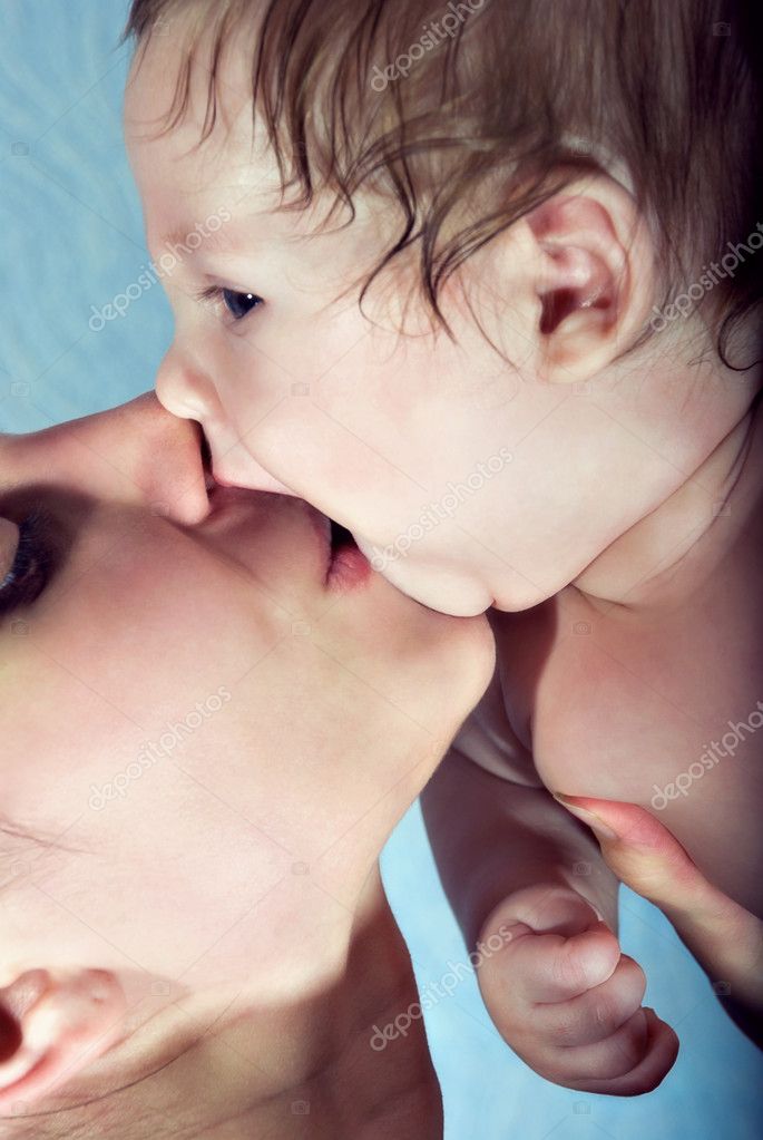 Baby Kissing Photo