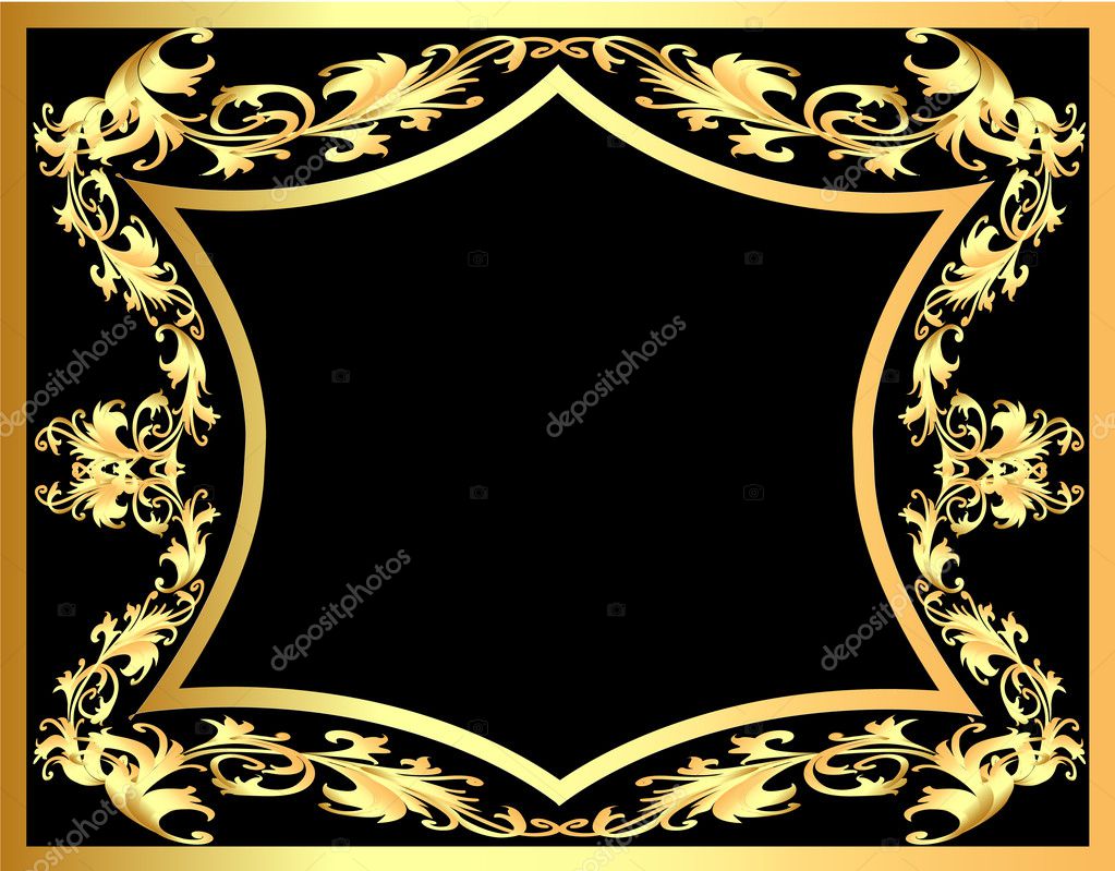 Black Golden Background