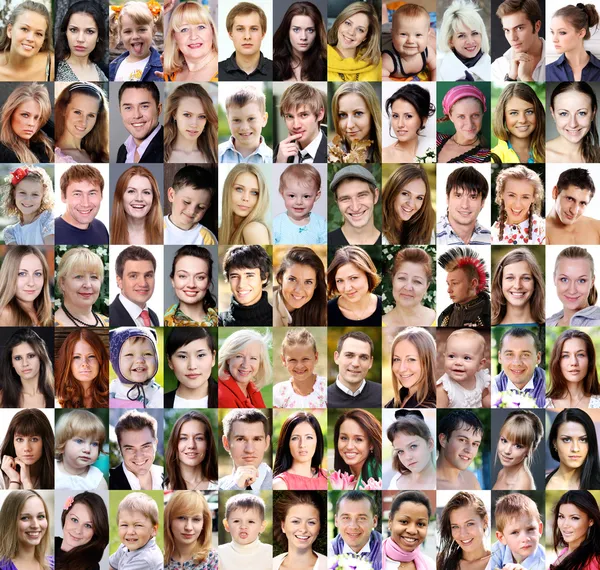 Portrait of beautiful young people  Stock Photo #7801246