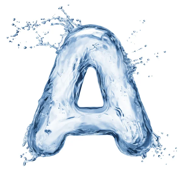 Letras Do Alfabeto De água — Fotografias De Stock © Irochka 7543340