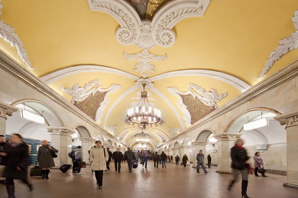 Moscow, Russia, March 23, 2010: Metro station Komsomolskaya with