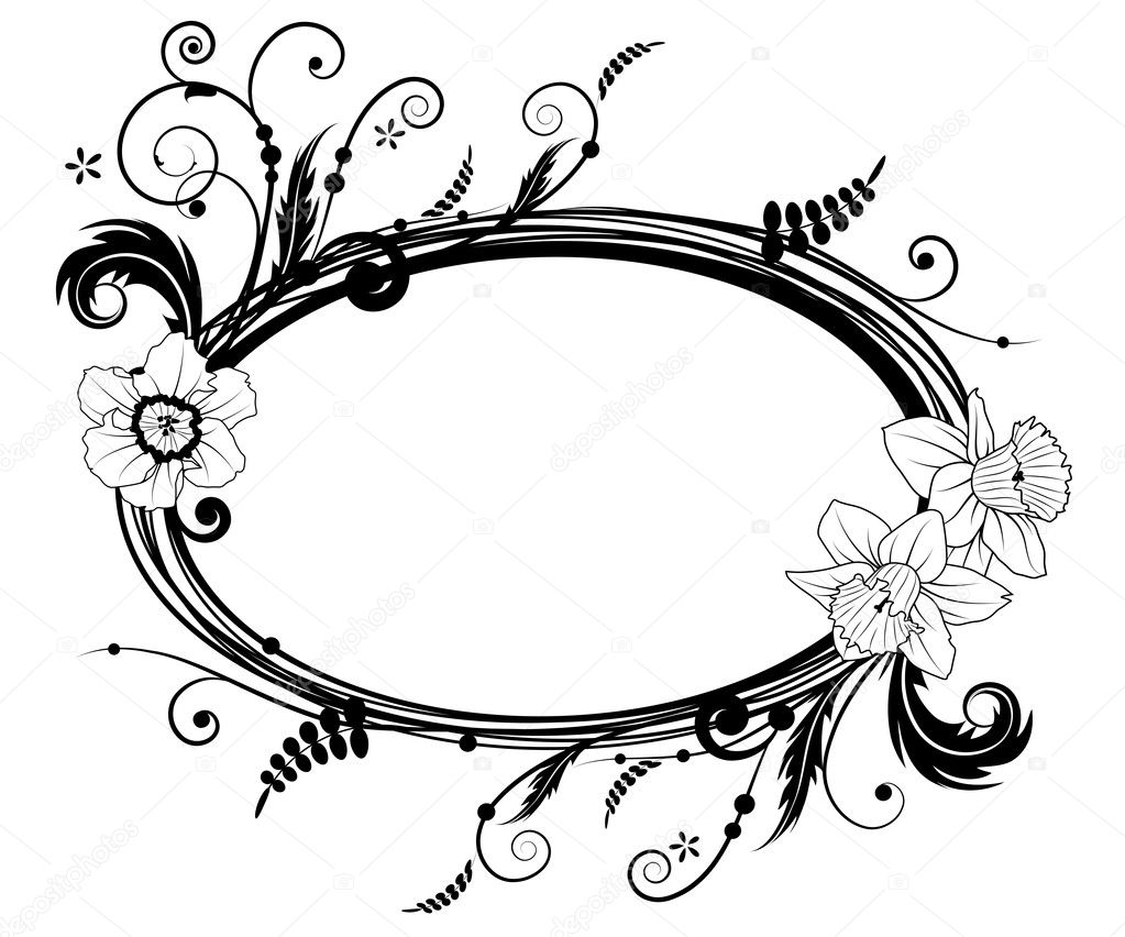 Floral Frame Vector Image By Tanais Vector Stock