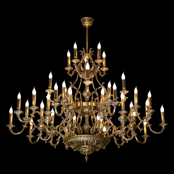 Chandelier isolated on black