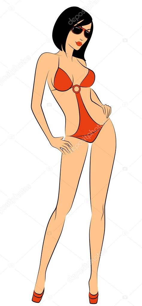 Silhouette Of Beautiful Sexy Women Stock Vector Image By Forewer 7195354