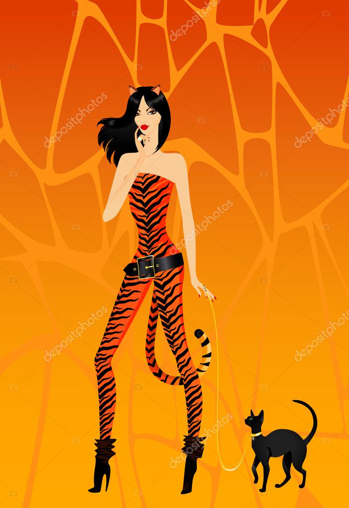 Скачать фото девушки в костюме кошки Скачать фото девушки в костюме кошки