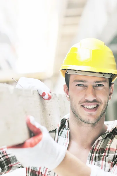 Hard worker on construction site — Stock Photo #7024664