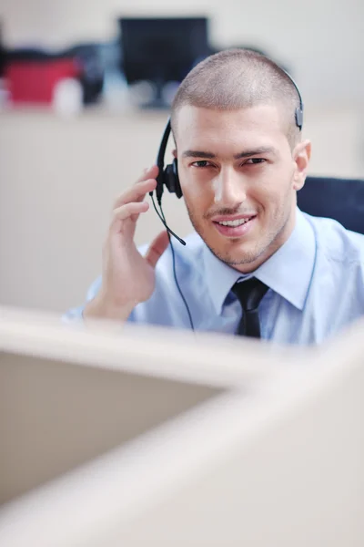 Businessman with a headset