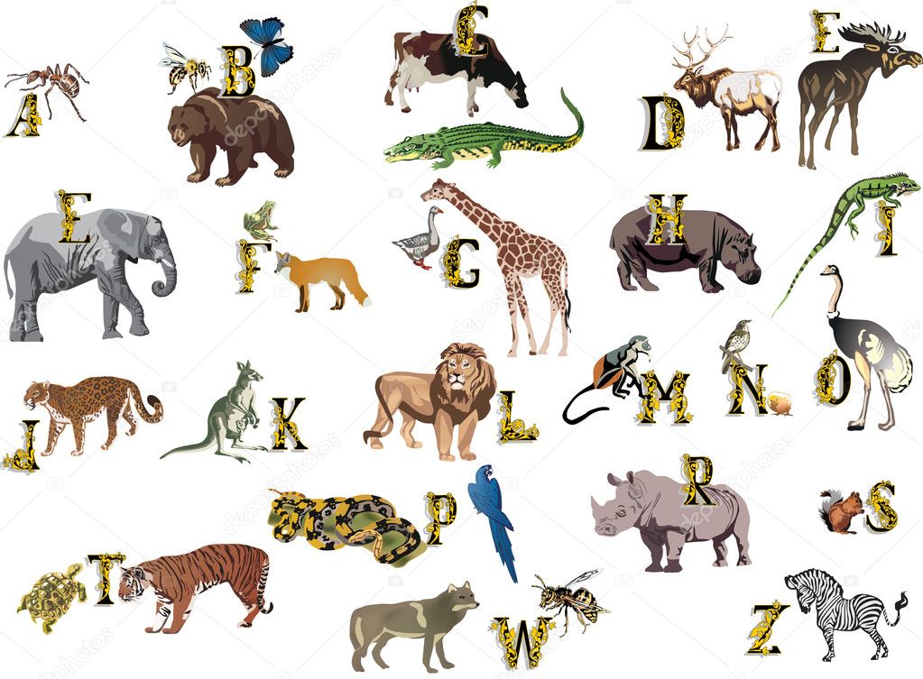 Animal Alphabet Font