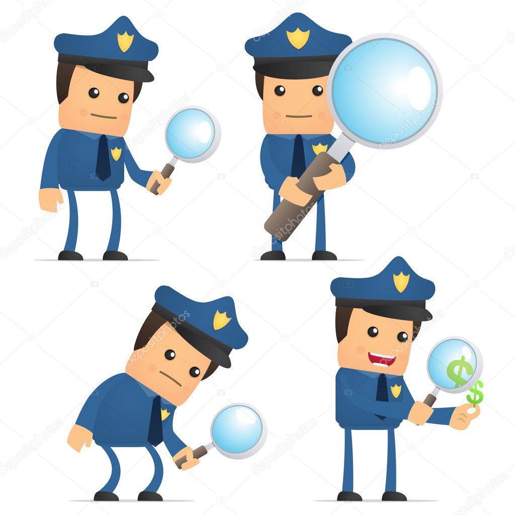 a cartoon policeman