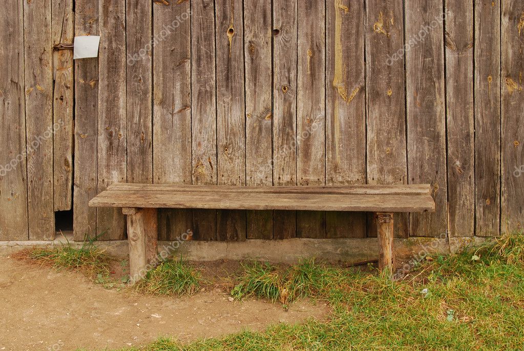 Old wooden bench — Stock Photo © Cancerus #7499119