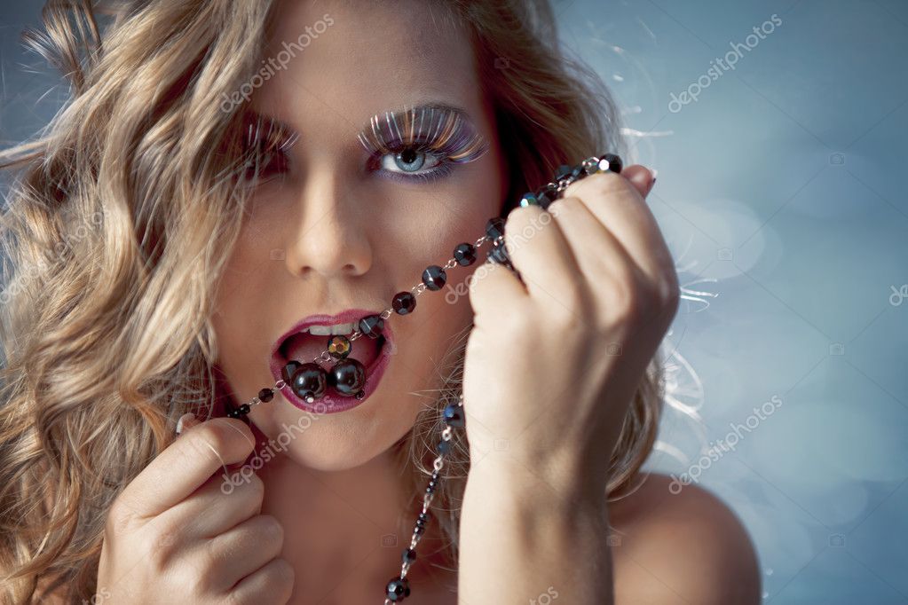 Necklace In Mouth