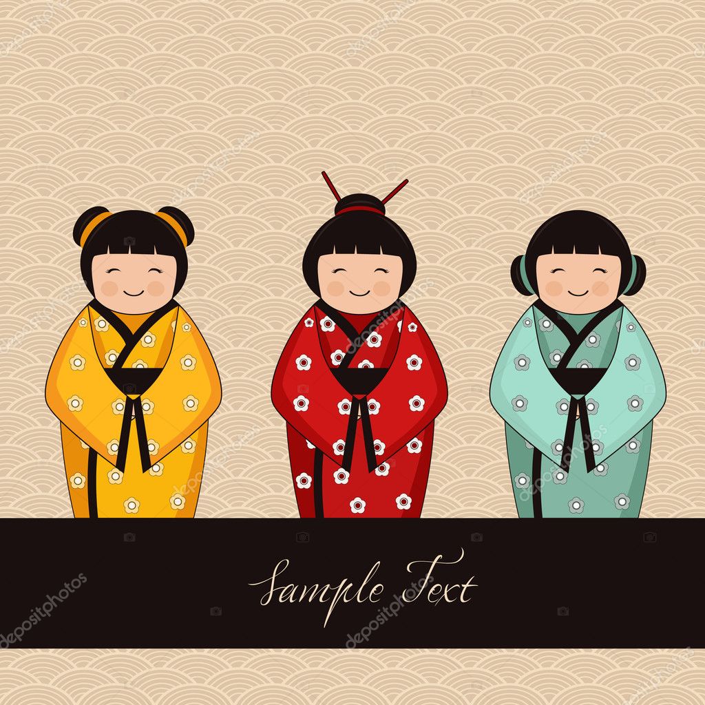 Bonecas kokeshi, Kokeshi, Bonecas