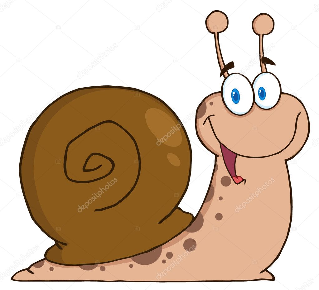 a snail cartoon