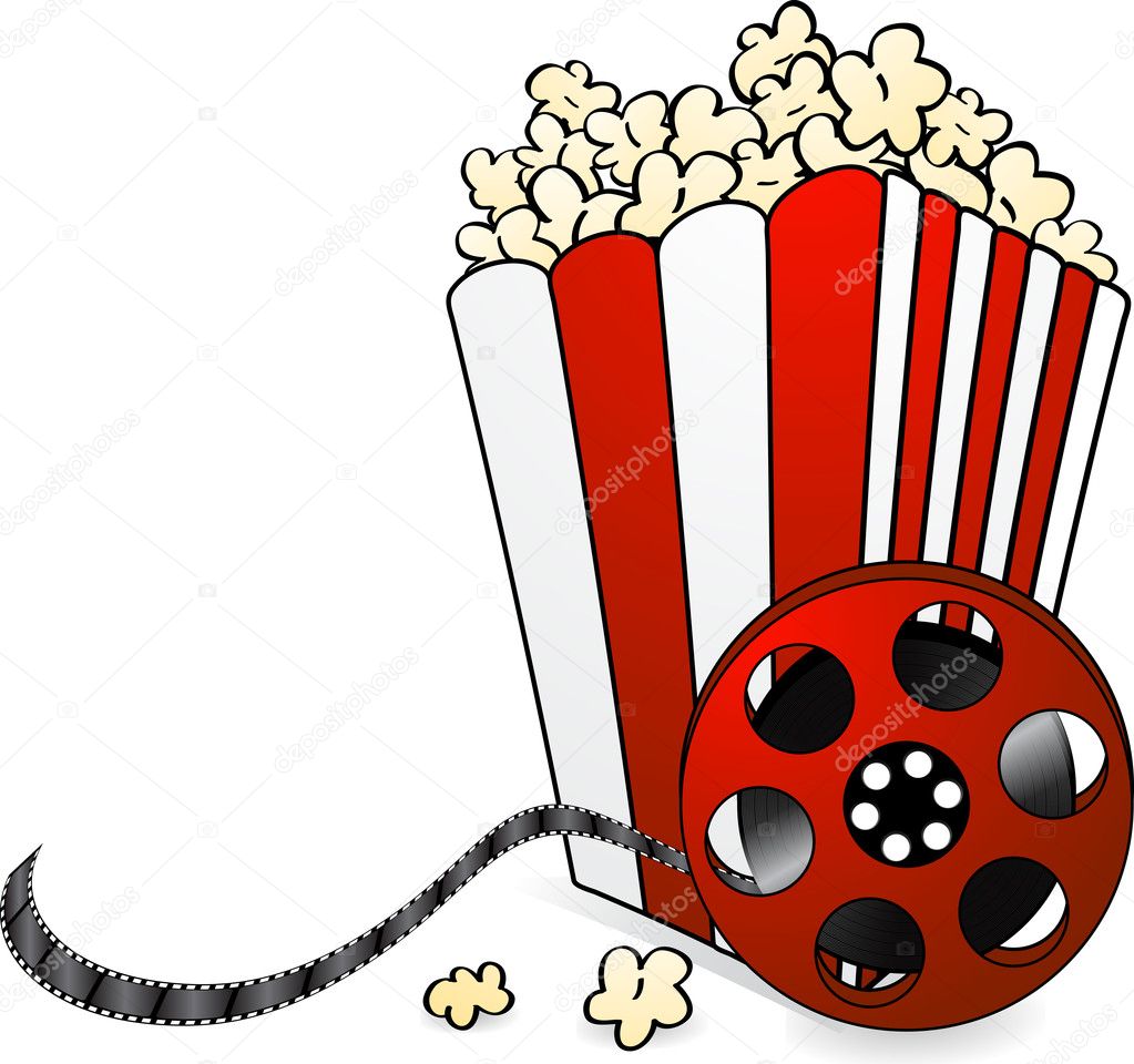 Cartoon Cinema Popcorn
