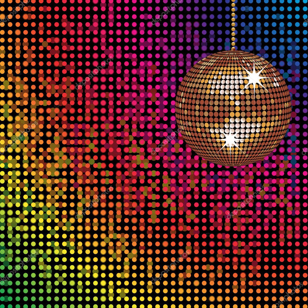 Colourful Disco Ball