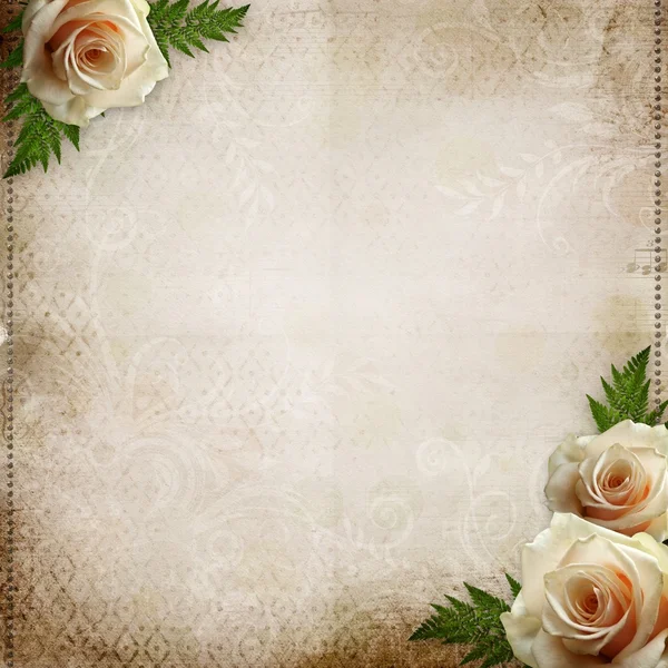 Vintage beautiful wedding background by Tamara Kushniruk Stock Photo