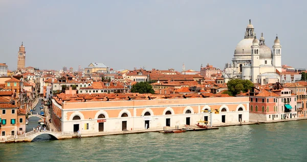 Venice from the sea with church Santa Maria del Salute