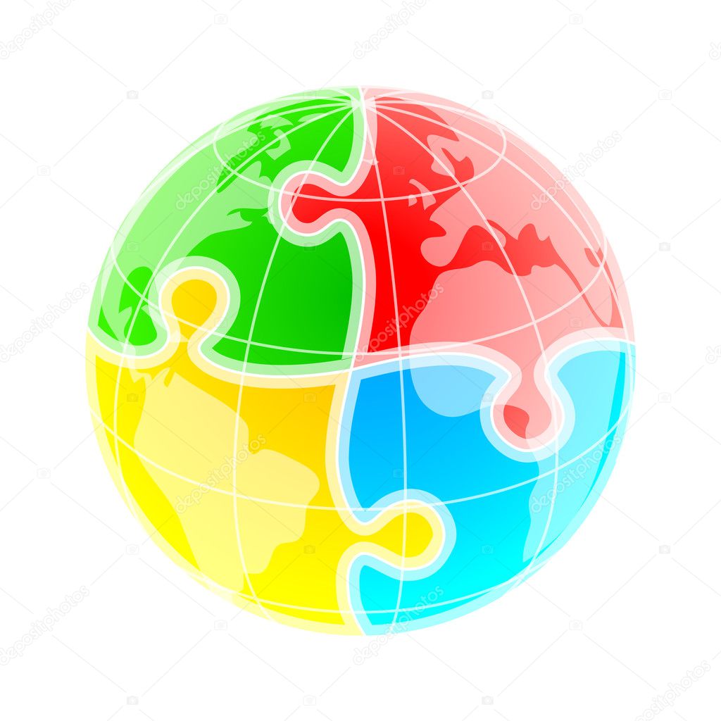 Colorful World Globe