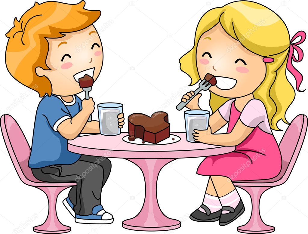 clipart girl eating chocolate - photo #36