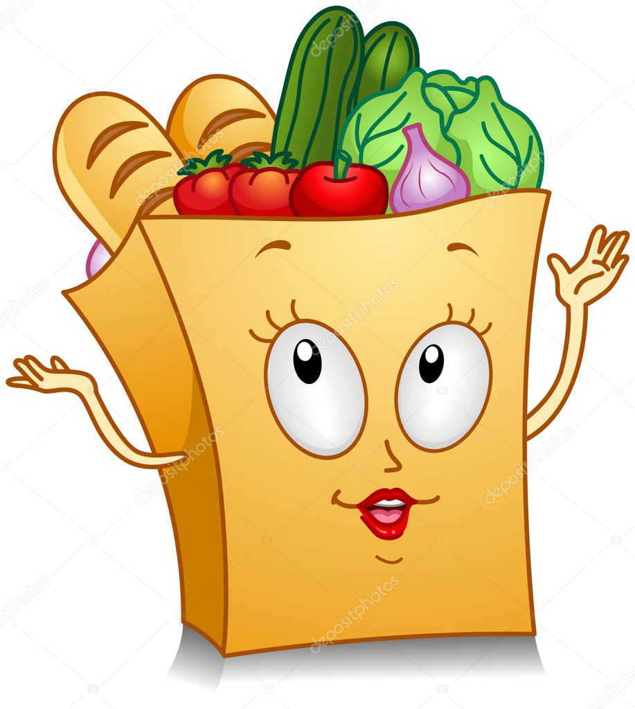 free clip art bag of groceries - photo #47