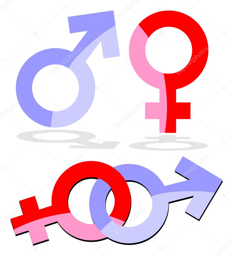 Signos masculino y femenino vector gráfico vectorial leonardo255