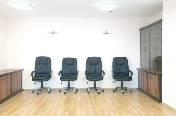 Office chairs in a row
