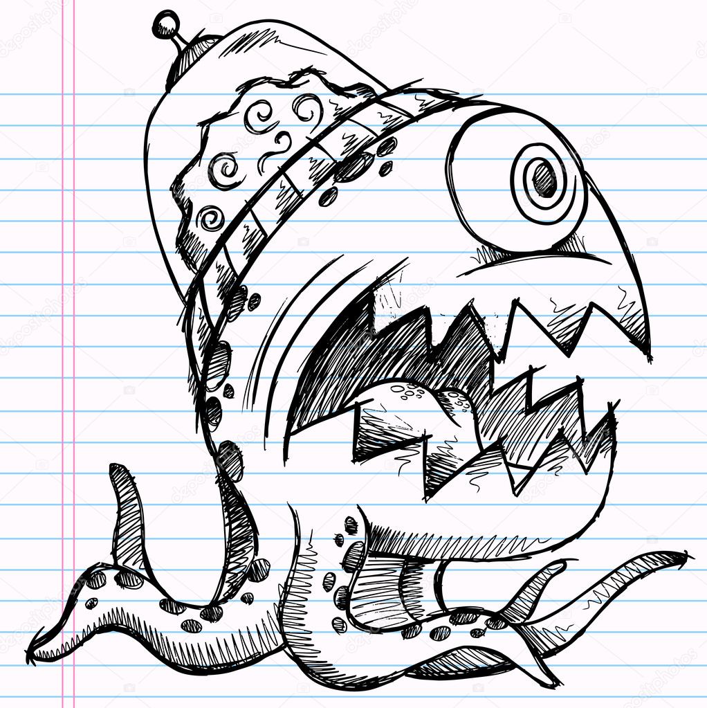 Doodle Art Monster