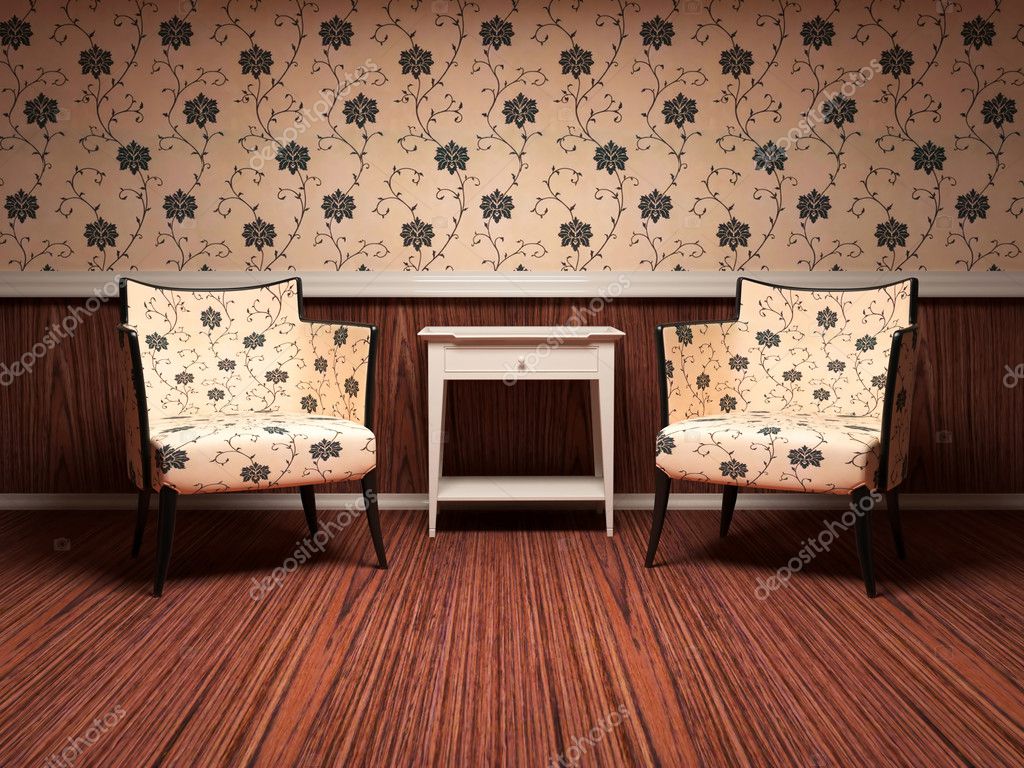 Design av interiör av modernt vardagsrum — stockfotografi ...