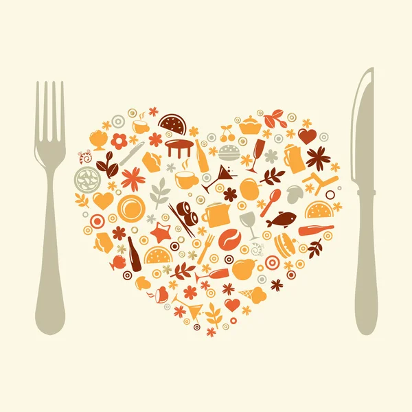 Restaurant Design on Restaurant Design In Form Of Heart     Stock Vector    Irina Adamson