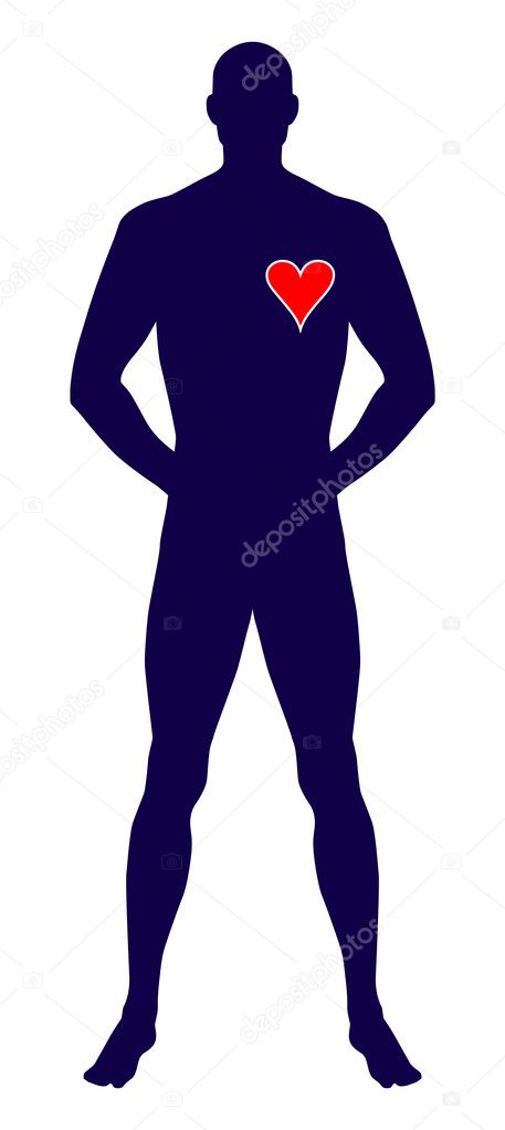 Homme Debout Nu Image Vectorielle Par Arlatis Illustration 6911466