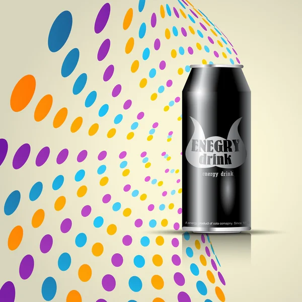 Vector can of energy drink — Stock Vector #6861232