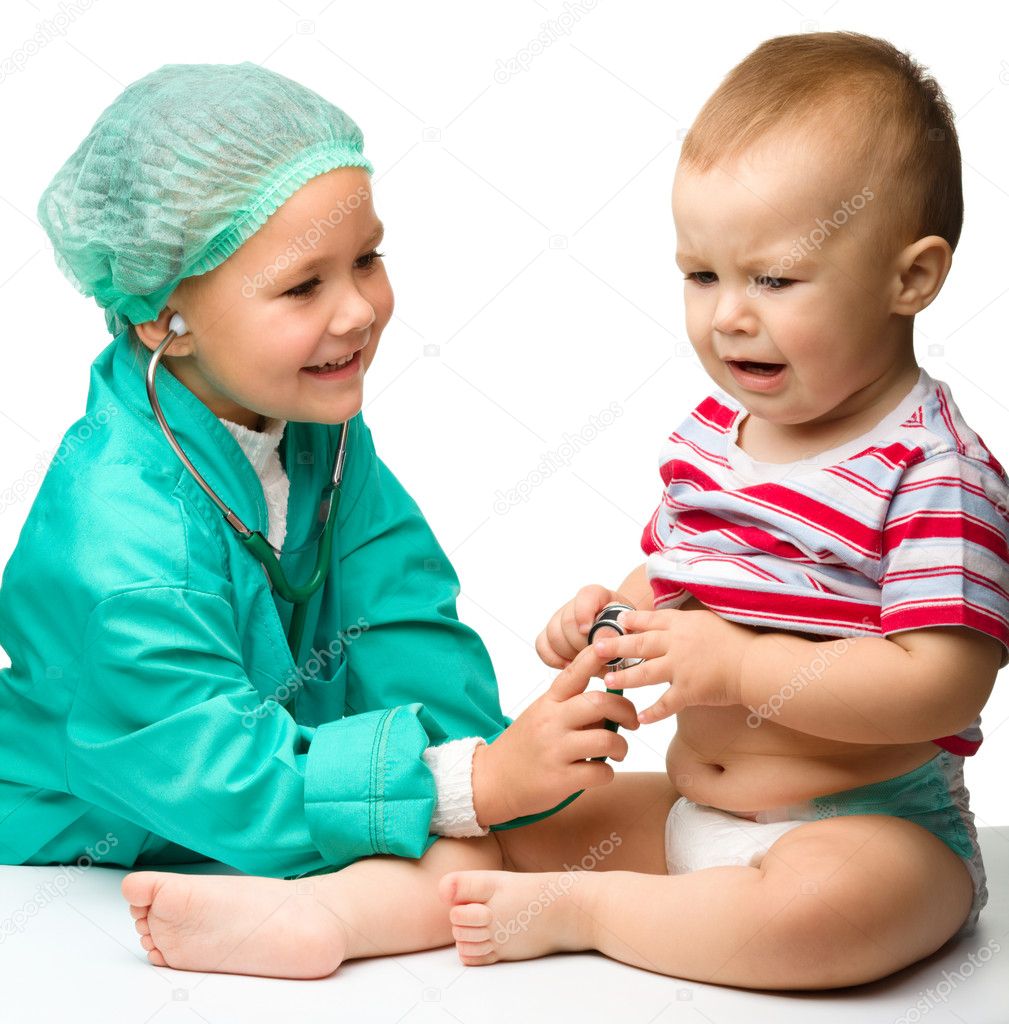 children playing doctor