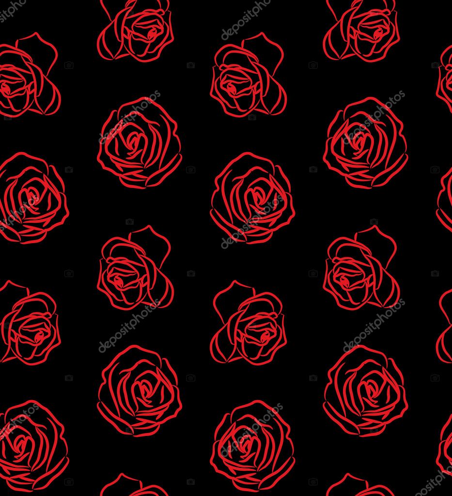 Rose On Black
