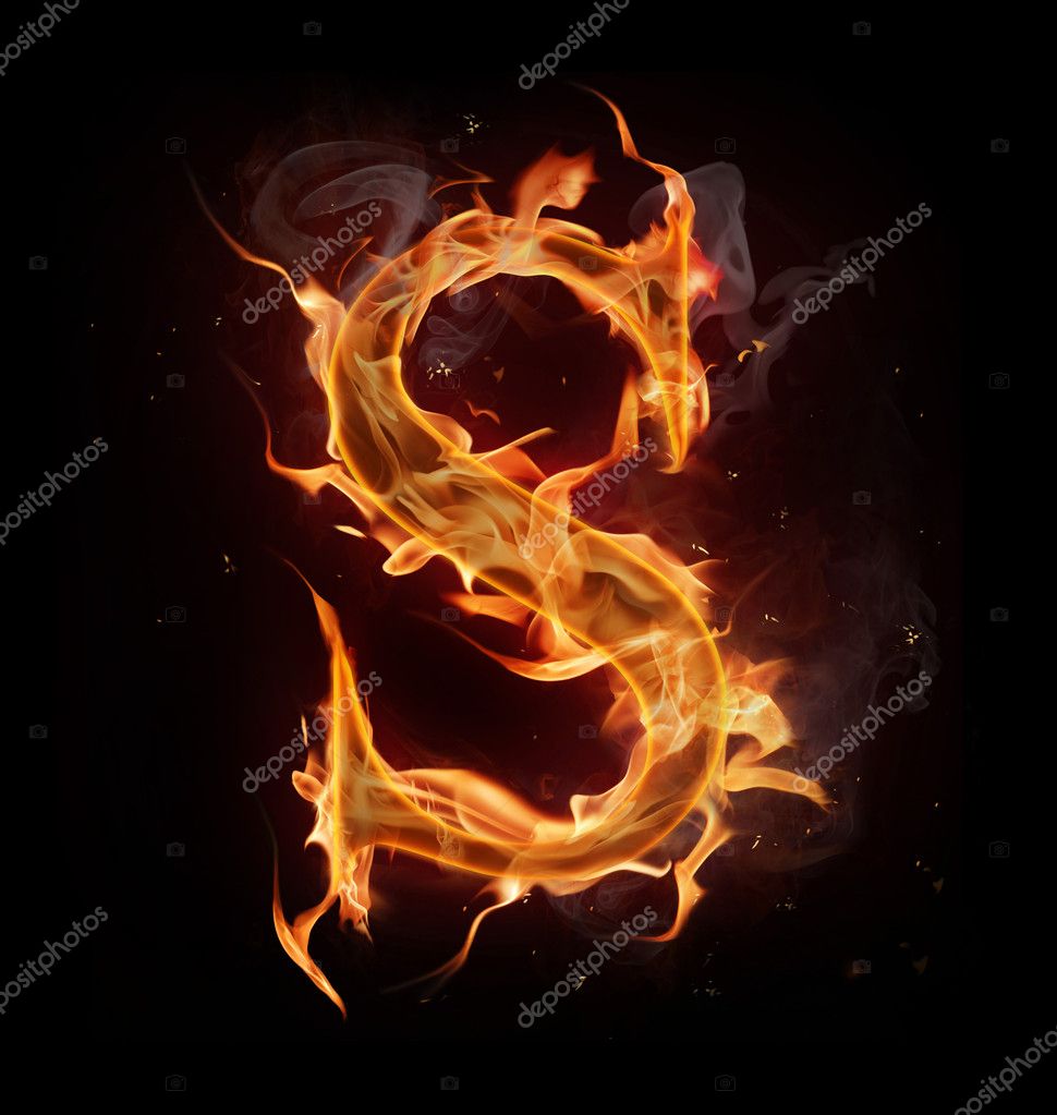 Fire Alphabet — Stock Photo © Kesu01 #7200663