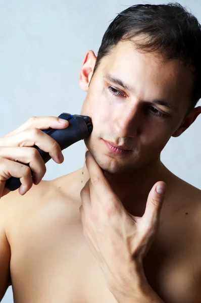 Shaving by electric shaver