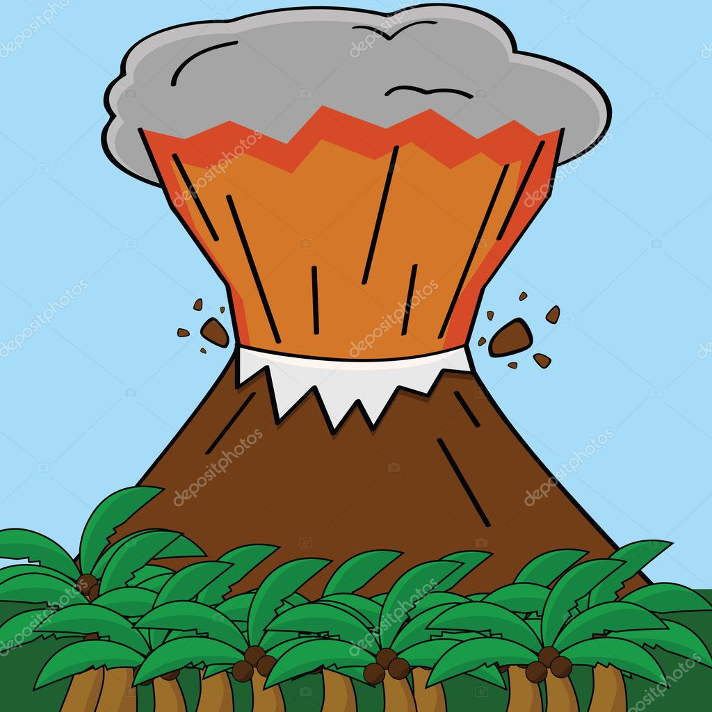 Volcano — Stock Vector © Bruno1998 #7165928