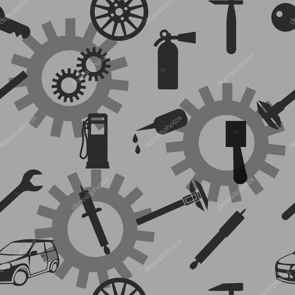 Auto Car Repair Service Icon Symbol. — Stock Photo © aarrows #7727451
