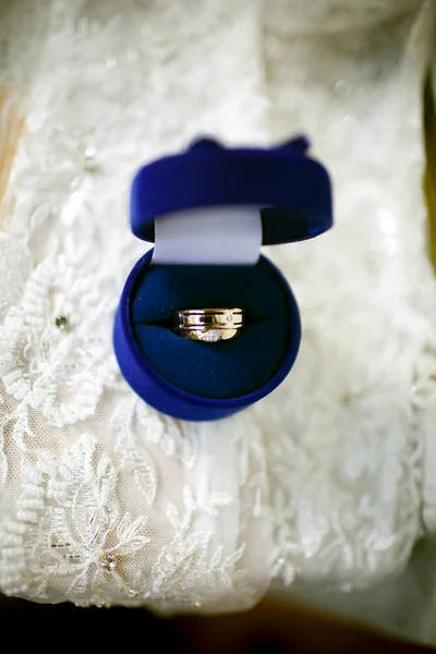 Wedding rings in the jewelry box