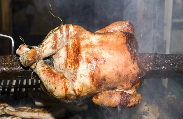 Chicken in Bulgarian coals