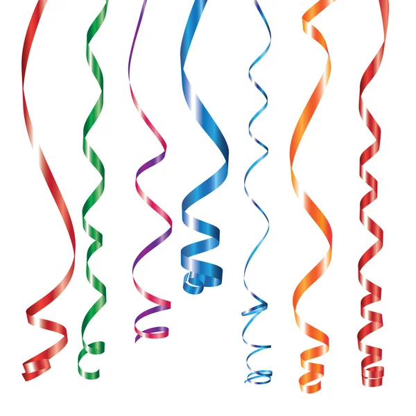 Multi colored curling ribbon