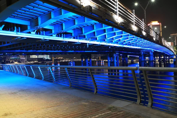 Blue lighting Bridge