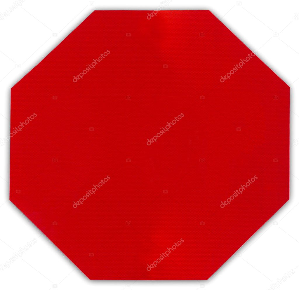 stop sign blank