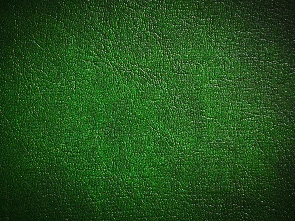 Green paint leather