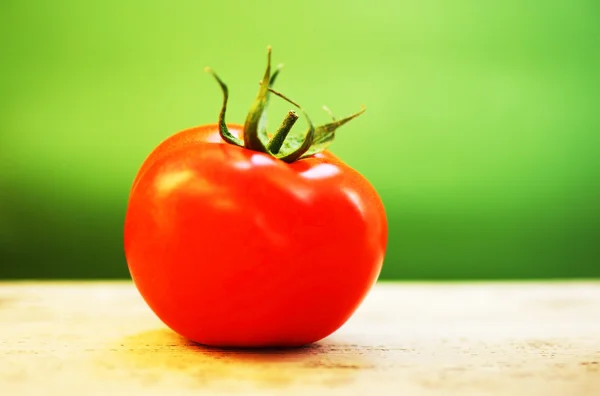 Closeup on red tomato