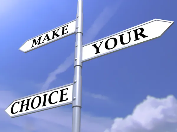 Make your choice arrows