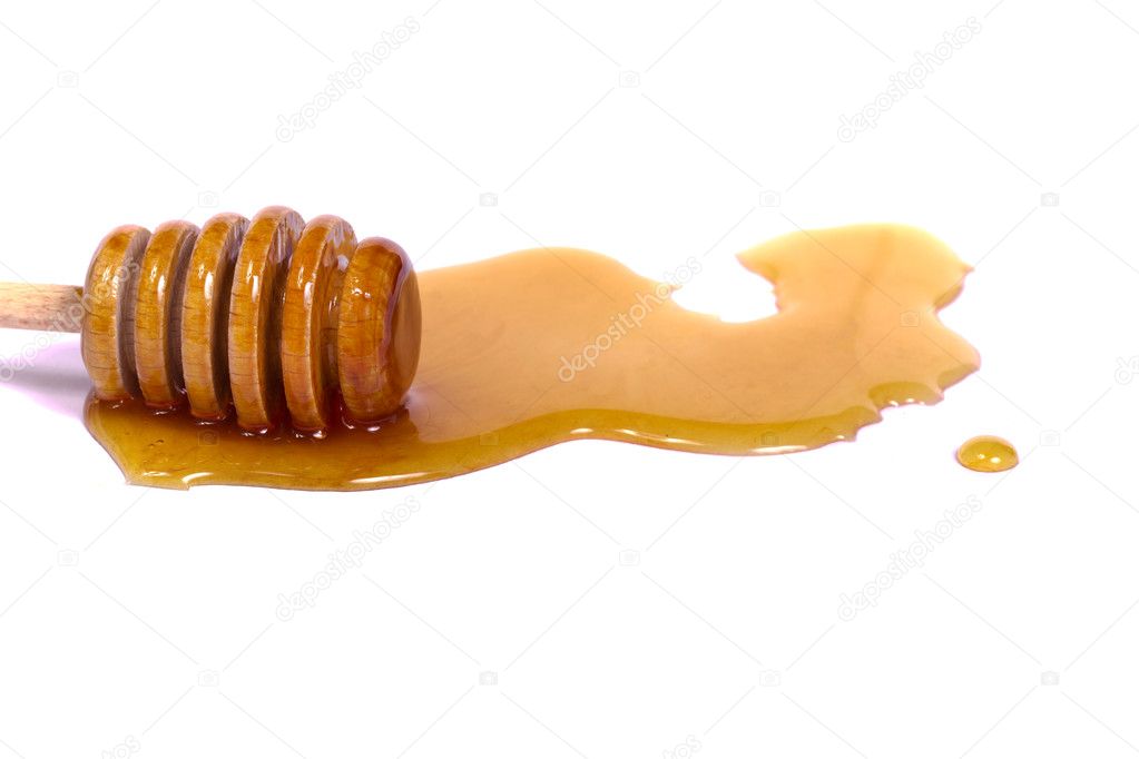 Spilled sweet honey — Stock Photo © membio 6906282